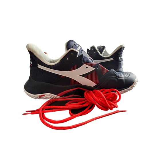 Diadora Men\'s B.Icon 2 Clay Tennis Shoes Blue Corsair And White Lace Up Size 9 main image 6